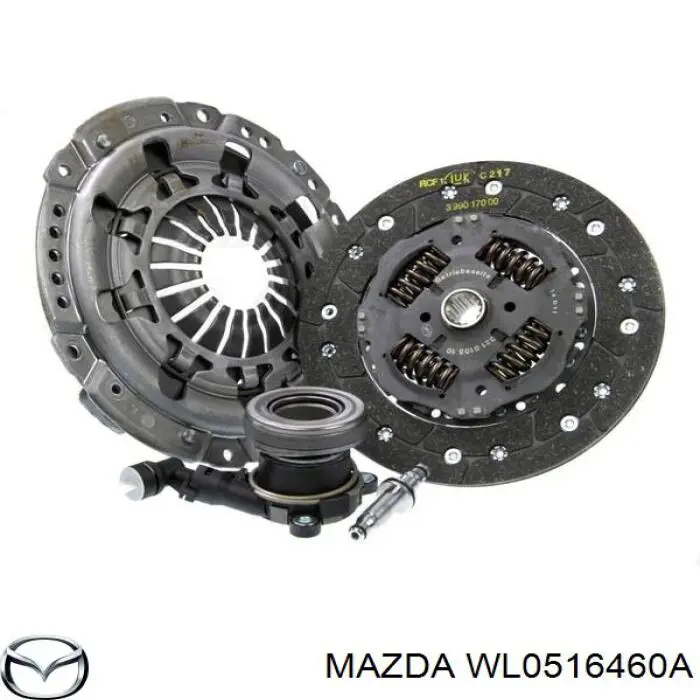 Диск зчеплення WLA216460B Mazda