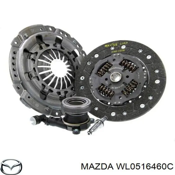WLA216460B Mazda Диск зчеплення
