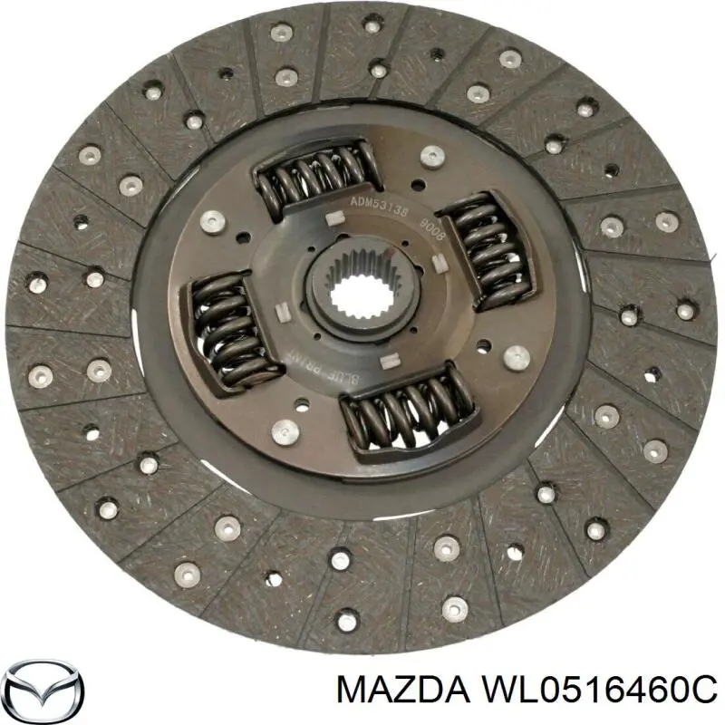 Диск зчеплення ведений Mazda WLA216460B