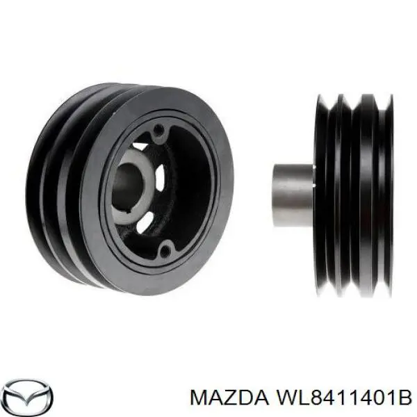 Шків колінвала (демпфер ) Mazda WL8411401B ціна, від 168.73 USD
