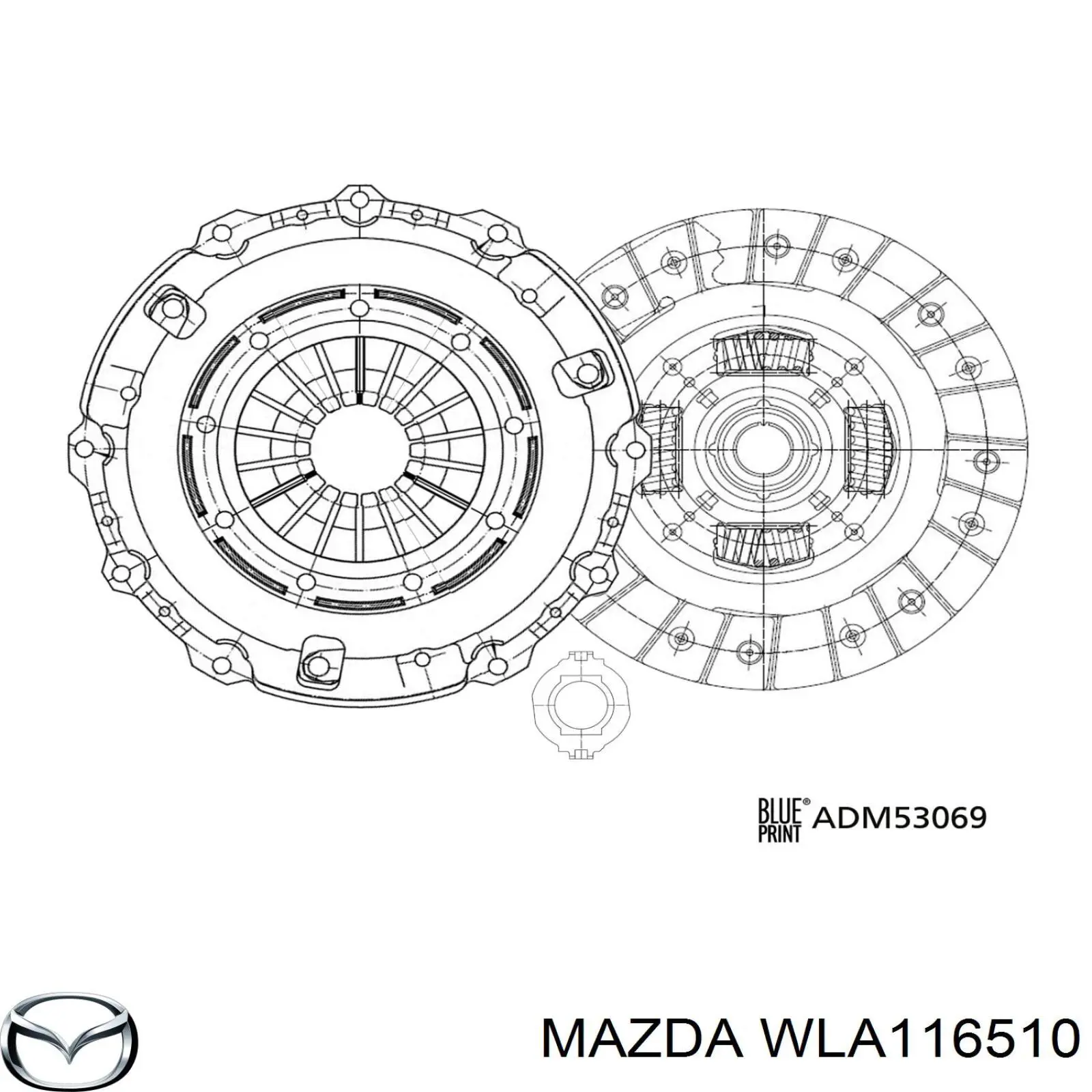 Зчеплення WLA116510 Mazda