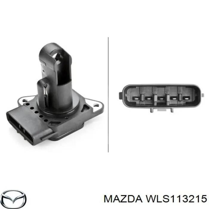 WLS113215 Mazda датчик потоку (витрати повітря, витратомір MAF - (Mass Airflow))