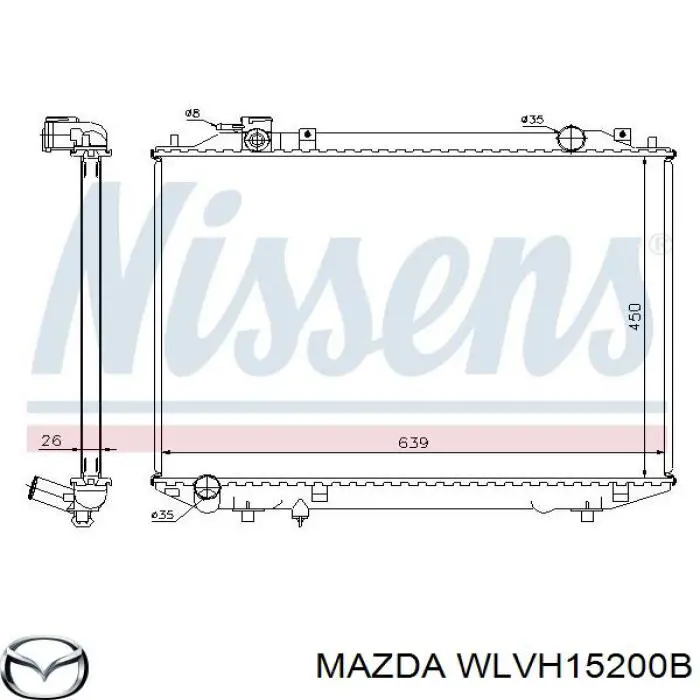 Купити WLVH15200B Mazda Радіатор двигуна