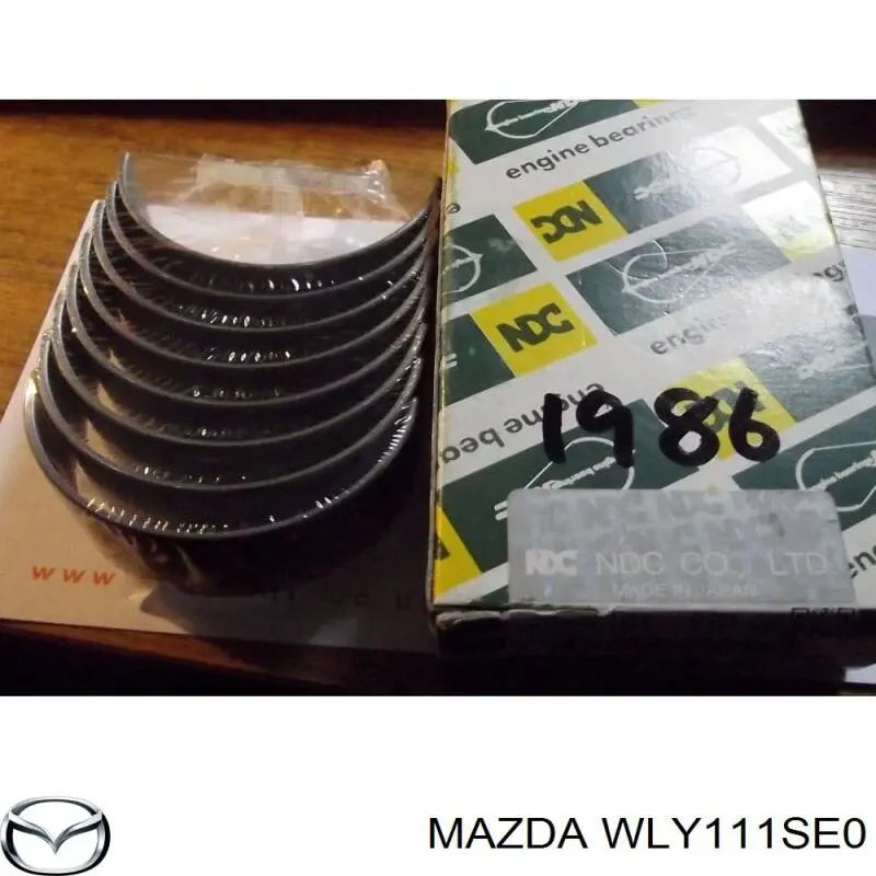 WLY111SE0 Mazda вкладиші колінвала, шатунні, комплект, стандарт (std)
