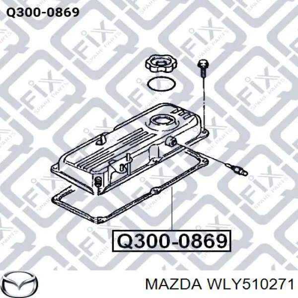 Прокладка головки блока циліндрів (ГБЦ) WLY510271 Mazda