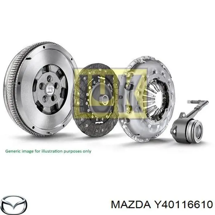 Маховик із зубчастим ободом в зборі Y40116610 MAZDA