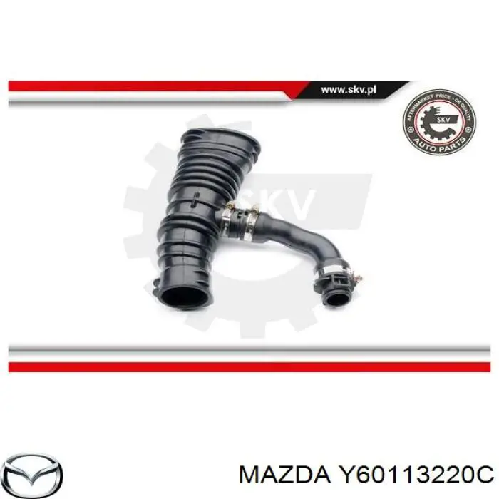 Купити Y60113220C Mazda Патрубок повітряний, вихід повітряного фільтра