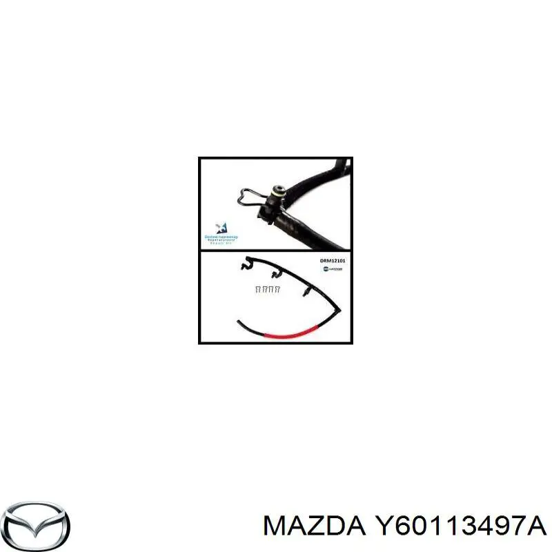 Y60113497A Mazda Трубка паливна, зворотня від форсунок