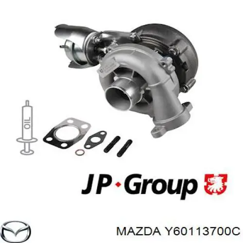 Турбіна Mazda Y60113700C ціна, від 199.23 USD
