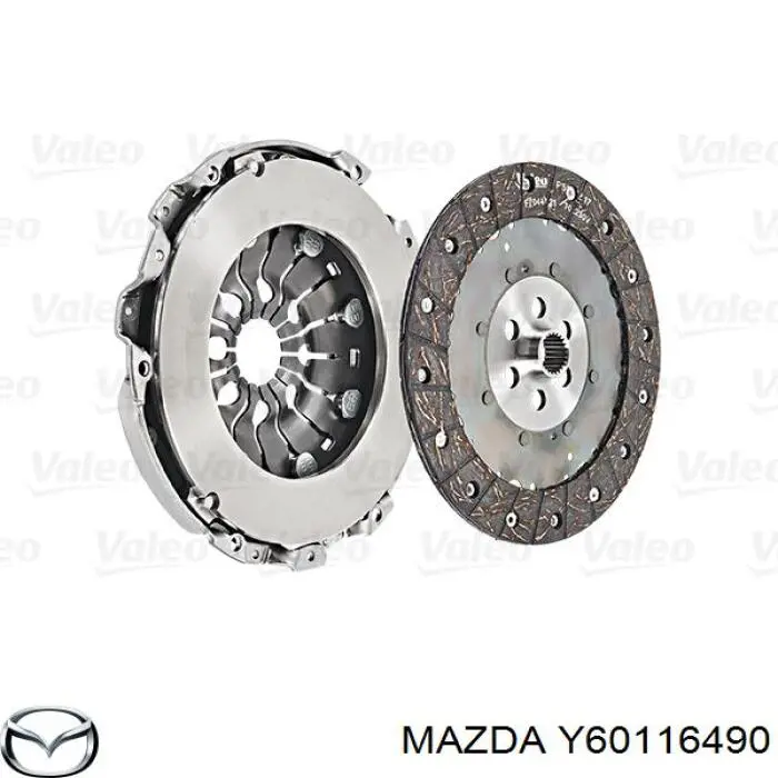 Купити Y60116490 Mazda Комплект зчеплення (диск, корзина, підшипник)
