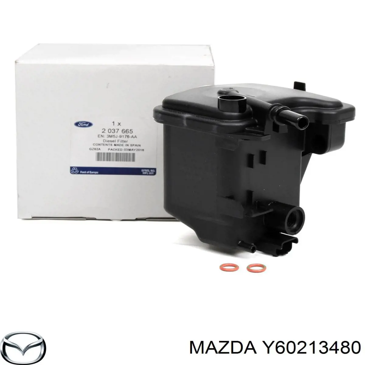 Купити Y60213480 Mazda Фільтр-відстійник палива грубої очистки