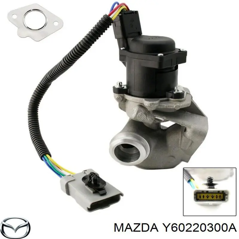 Клапан EGR, рециркуляції газів Y60220300A Mazda