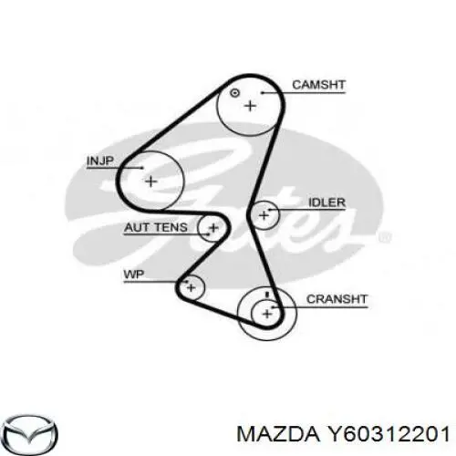 Y60312201 Mazda ремінь грм