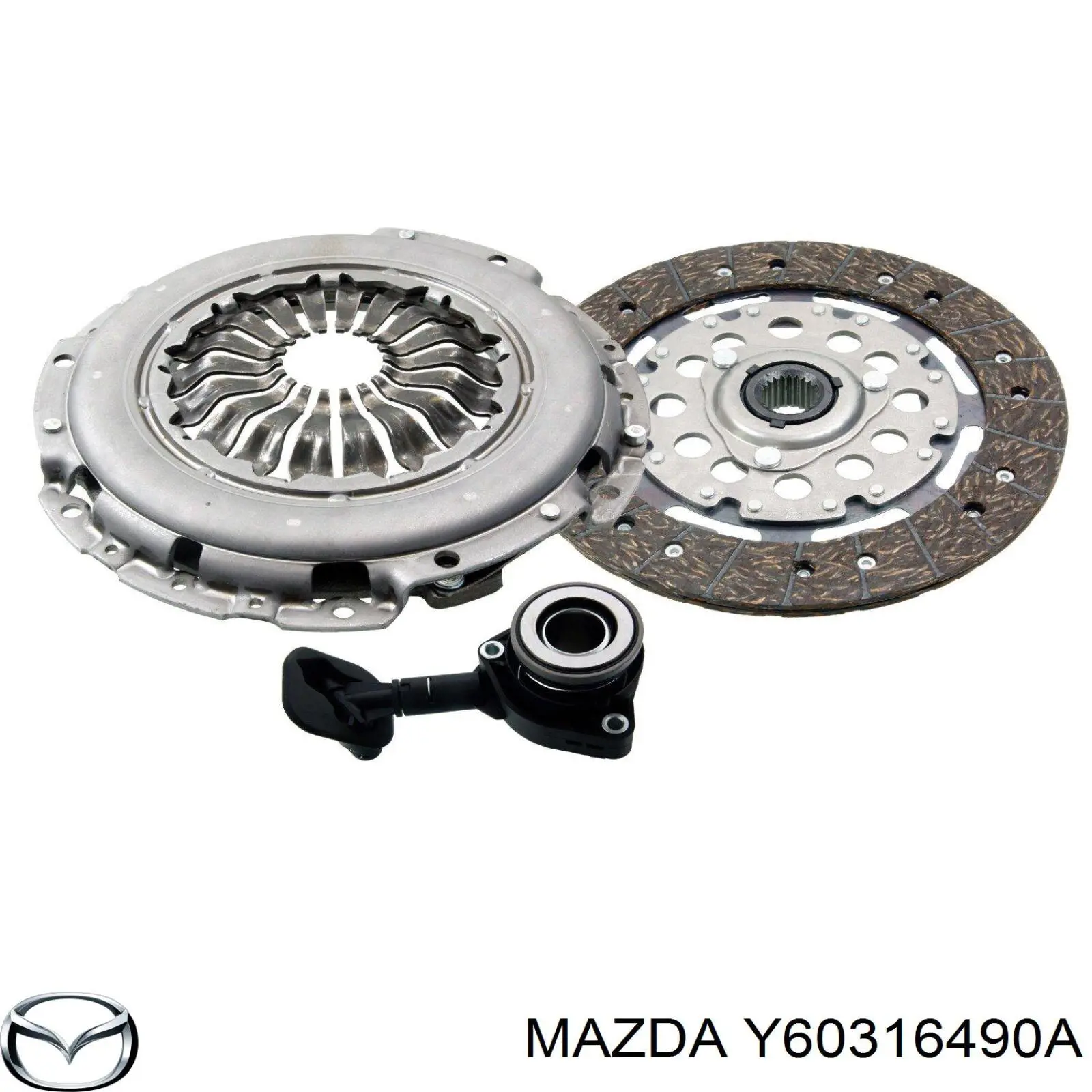 Купити Y60316490A Mazda Комплект зчеплення (диск, корзина, підшипник)