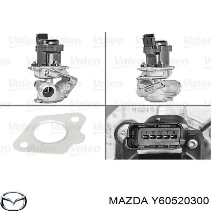Клапан ЄГР Y60520300 Mazda