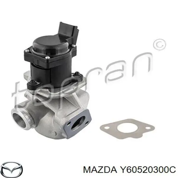 Y60520300C Mazda клапан egr, рециркуляції газів