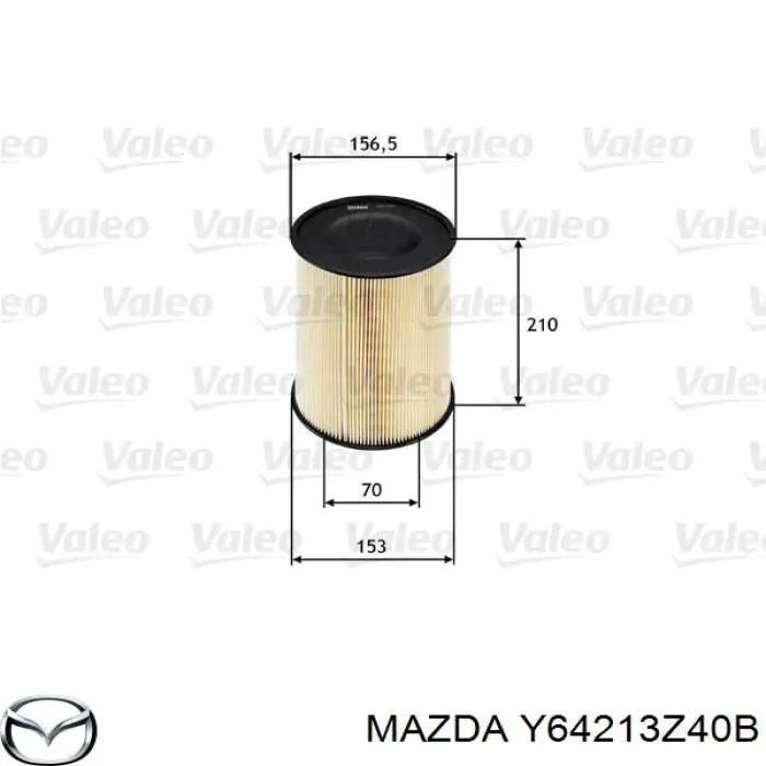 Повітряний фільтр Y64213Z40B Mazda