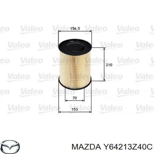 Повітряний фільтр Y64213Z40C Mazda