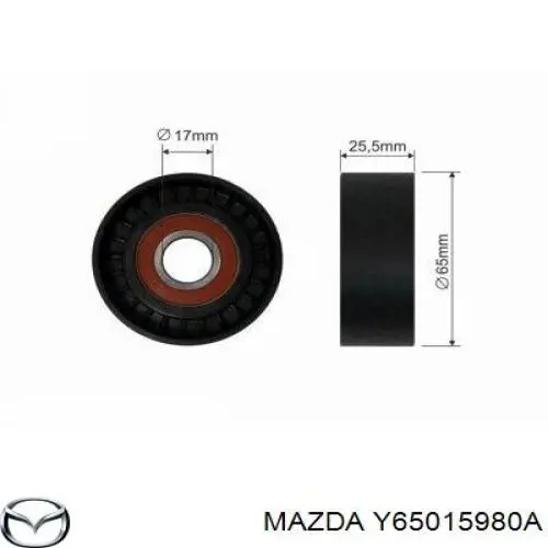 Натягувач приводного ременя Mazda Y65015980A ціна, від 32.06 USD