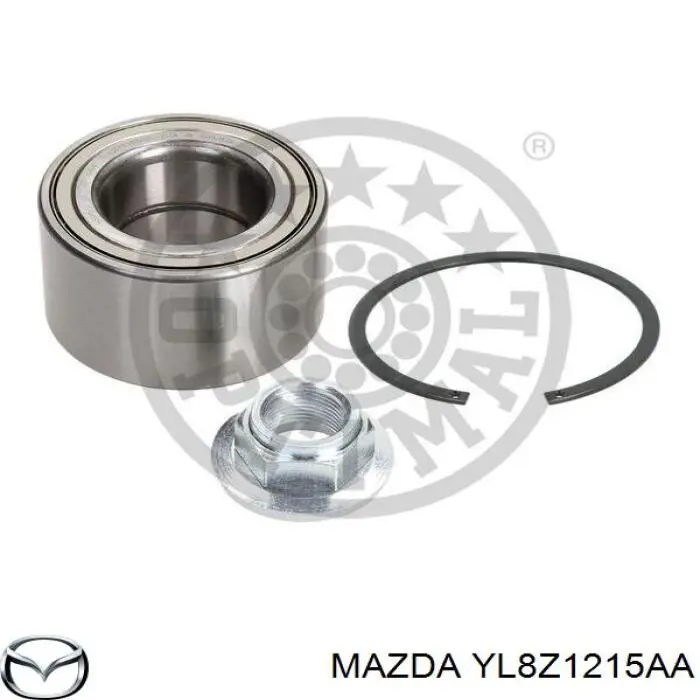 Комплект підшипник маточини передньої Mazda YL8Z1215AA ціна, від 22.43 USD