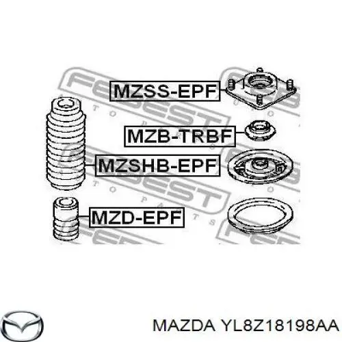 Підшипник опорний амортизатора, переднього Mazda YL8Z18198AA ціна, від 4.03 USD