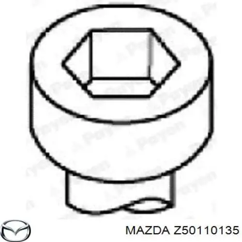 Болт головки блока циліндрів, ГБЦ Mazda Z50110135 ціна, від 1.41 USD