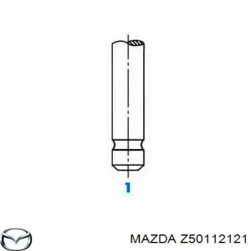 Z50112121 Mazda клапан випускний