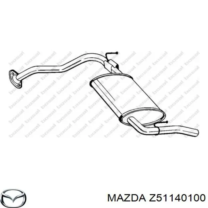 Вихлопна труба Mazda Z51140100 ціна, від 67.41 USD