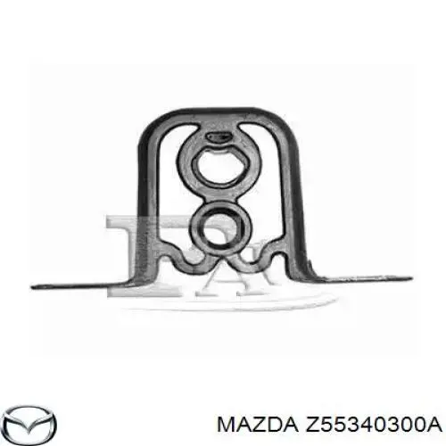 Глушник, центральна частина Z55340300A Mazda