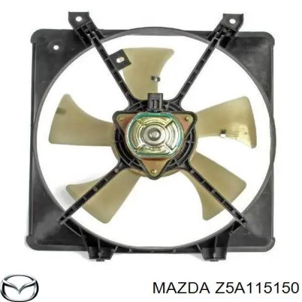 Z5A115150 Mazda Електродвигун вентилятора системи охолодження