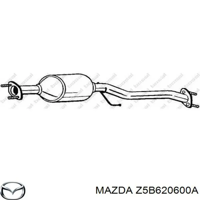 Купити Z5B620600A Mazda Перетворювач відпрацьованих газів
