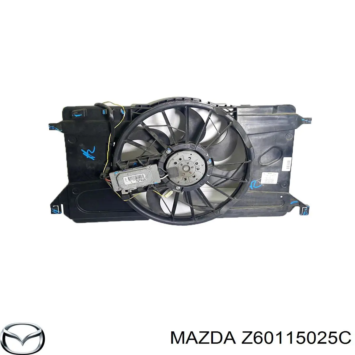 Дифузор радіатора охолодження, в зборі з двигуном і крильчаткою Mazda Z60115025C ціна, від 142.01 USD