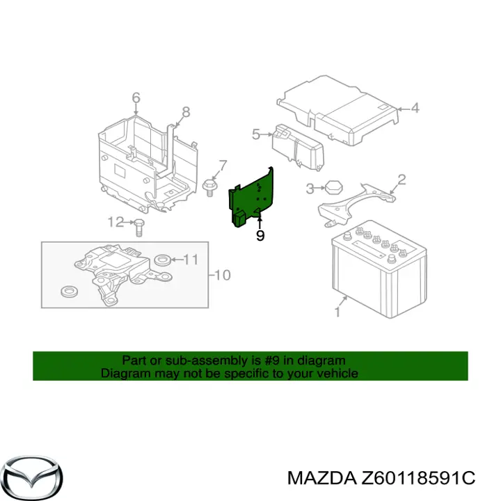 Купити Z60118591C Mazda 