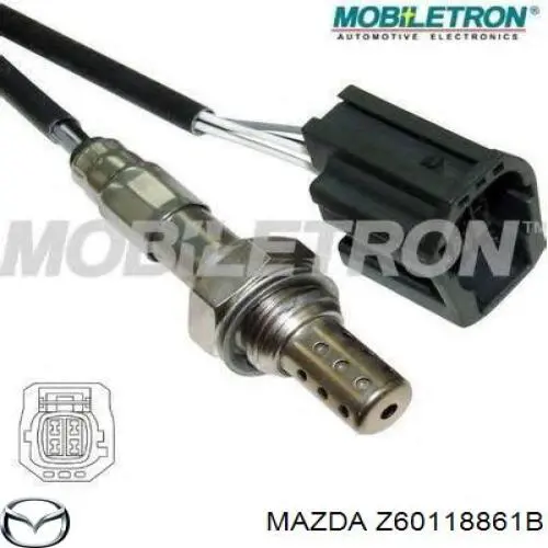 Z60118861B Mazda лямбдазонд, датчик кисню