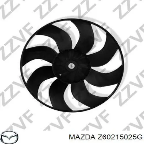Купити Z60215025G Mazda Дифузор радіатора охолодження, в зборі з двигуном і крильчаткою