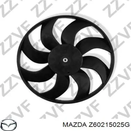Дифузор радіатора охолодження, в зборі з двигуном і крильчаткою Mazda Z60215025G ціна, від 76.58 USD