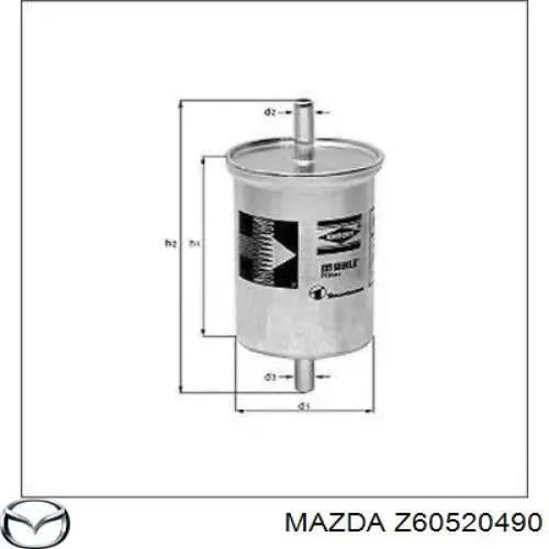Паливний фільтр Z60520490 Mazda