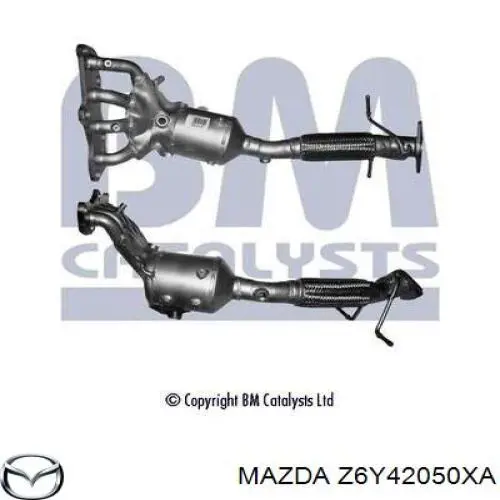 Конвертор-каталізатор (каталітичний нейтралізатор) Mazda Z6Y42050XA ціна, від  USD