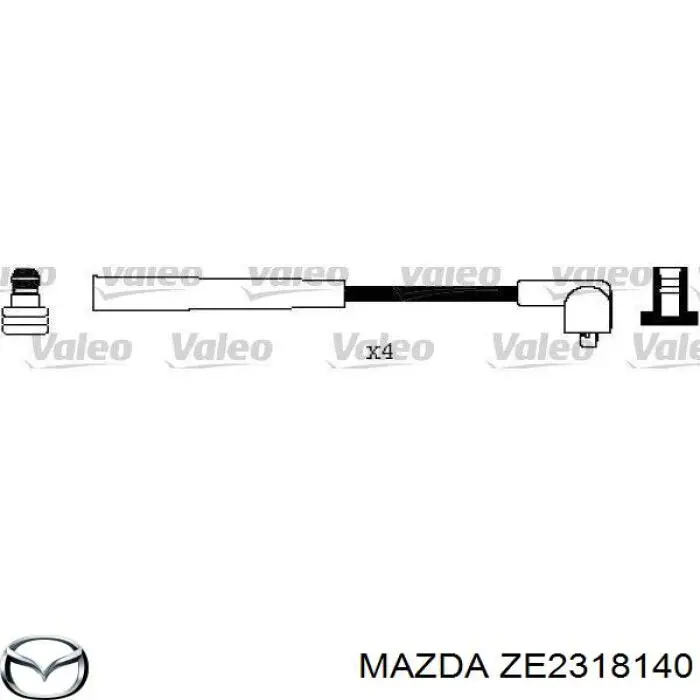 Купити B3C718140A Mazda Провід високовольтні, комплект
