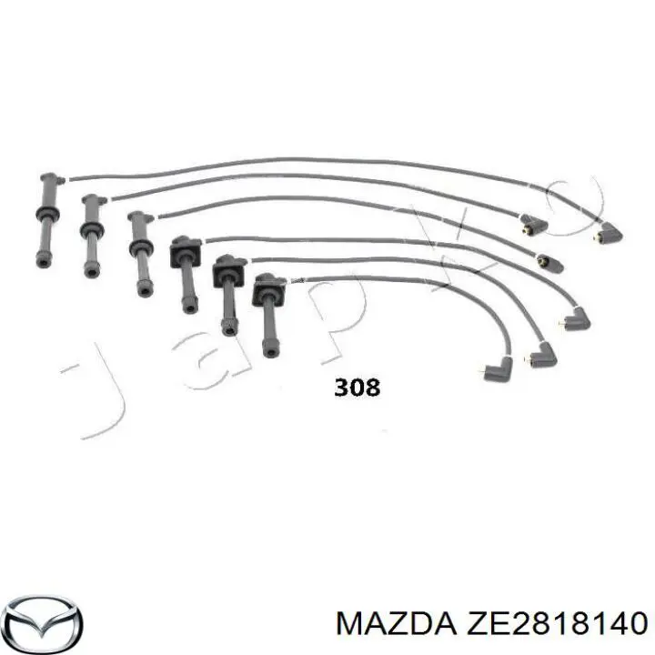 Купити ZE2818140 Mazda Провід високовольтні, комплект
