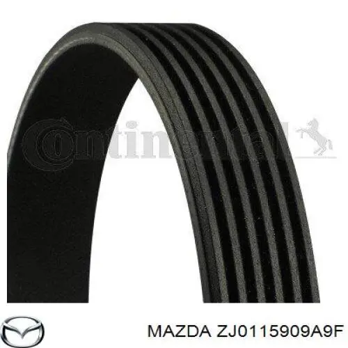 Клиновий ремінь Mazda ZJ0115909A9F ціна, від 18.41 USD
