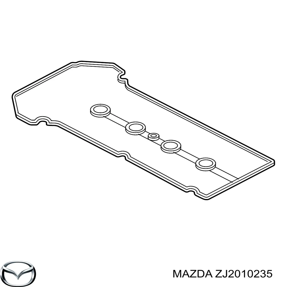 Прокладка клапанної кришки двигуна Mazda ZJ2010235 ціна, від 12.14 USD