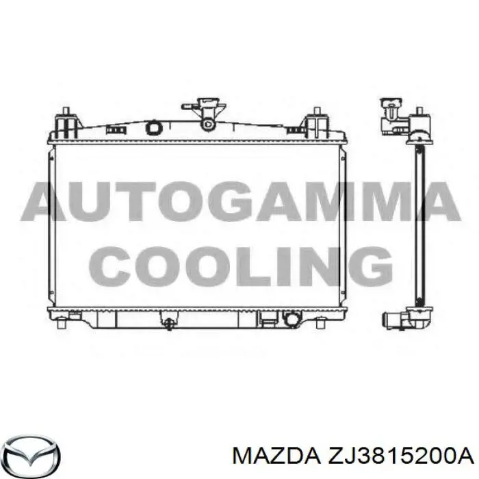 Купити ZJ3815200A Mazda Радіатор двигуна