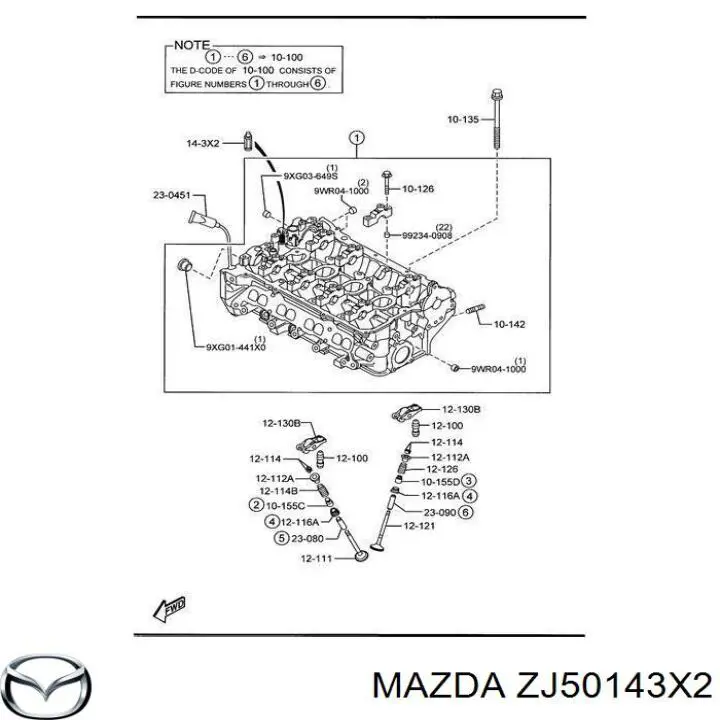 ZJ50143X2 Mazda фільтр регулятора фаз газорозподілу