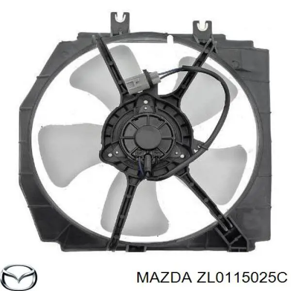 Дифузор радіатора охолодження, в зборі з двигуном і крильчаткою Mazda ZL0115025C ціна, від 25.31 USD
