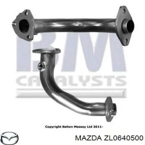 Труба приймальна (штани) глушника, передня Mazda ZL0640500 ціна, від 11.30 USD