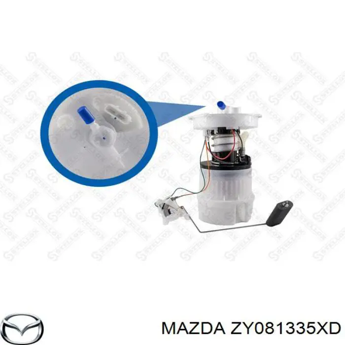 ZY081335XD Mazda модуль паливного насосу, з датчиком рівня палива