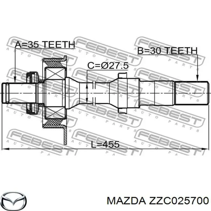  ZZC025700 Mazda