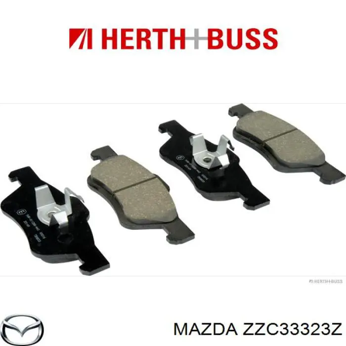 Купити ZZC33323Z Mazda Колодки гальмівні передні, дискові