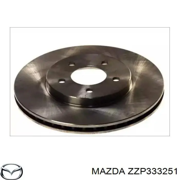 Диск переднього гальма Mazda ZZP333251 ціна, від 200.89 USD